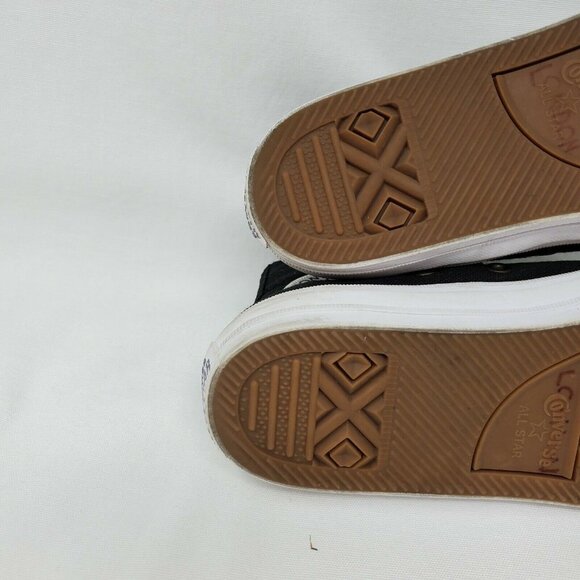 Converse All Stars Chuck Taylor - Unisex Hi Top Black  - Youth 1 - 350143C - Picture 8 of 12